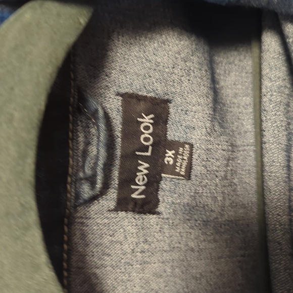 New Look Distressed Denim Jacket 3x - Picture 4 of 6